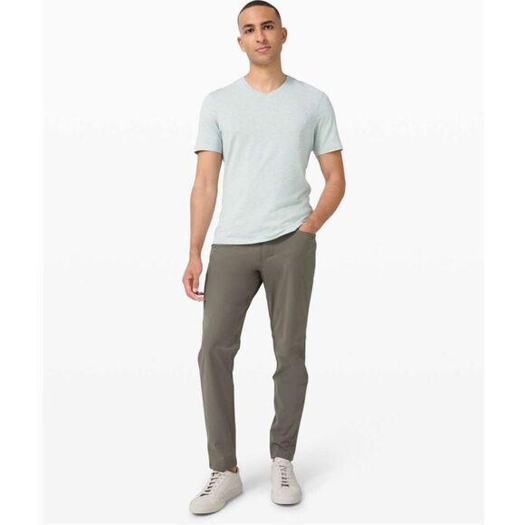 Lululemon ABC Slim Fit Pant Warpstreme Gray Sage, Size 31 - Picture 1 of 10